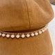 KR0027 Chain and Pearls News Boy Cap