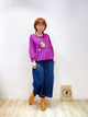 2210042 PG Embroidery Cat Tee - Purple