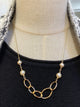 MENE0002 ME Cotton Pearls and Chain Necklace