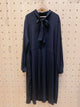 2111003 KR Tied Neck Pleated OP