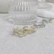 A22046 KR Pearls Half Ring Earrings