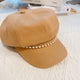KR0027 Chain and Pearls News Boy Cap