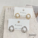 A22041 KR Pearl In Circles Earrings